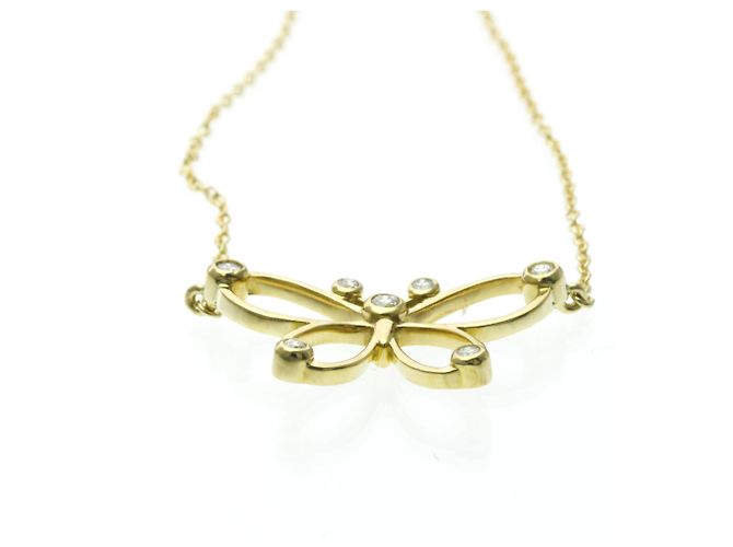 Tiffany & Co Collana di Diamanti a Farfalla Tiffany D'oro - vista 4