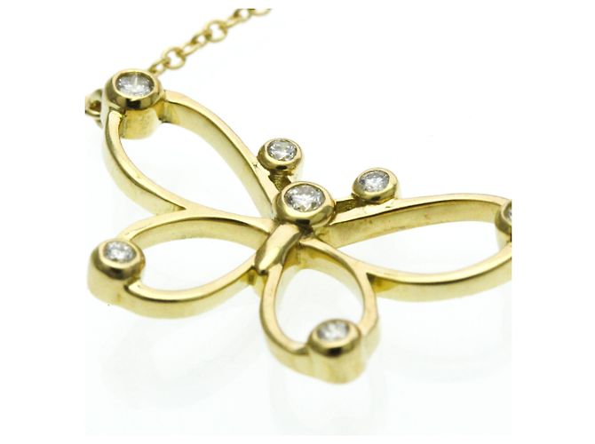 Tiffany & Co Collana di Diamanti a Farfalla Tiffany D'oro - vista 6