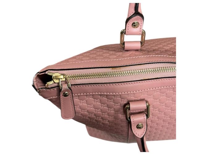 Bolso de Hombro Micro Guccissima Gucci - Cuero Rosa - vista 11