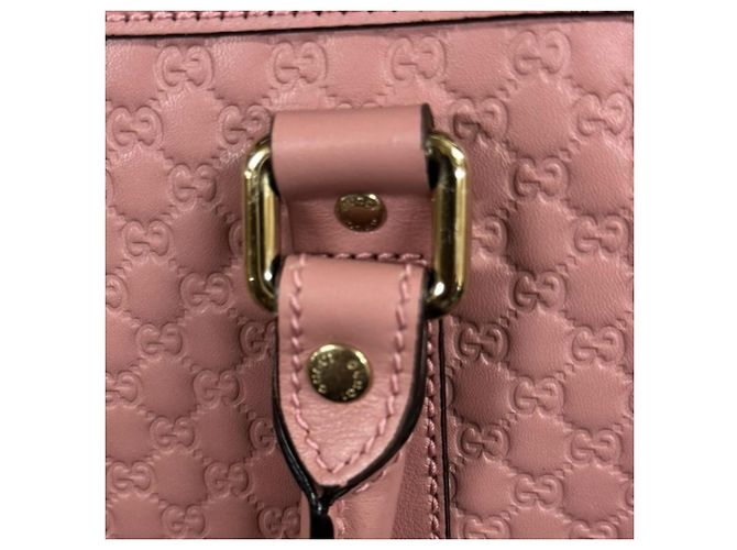 Bolso de Hombro Micro Guccissima Gucci - Cuero Rosa - vista 13