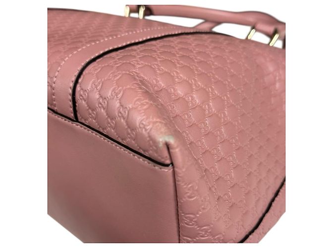Bolso de Hombro Micro Guccissima Gucci - Cuero Rosa - vista 15