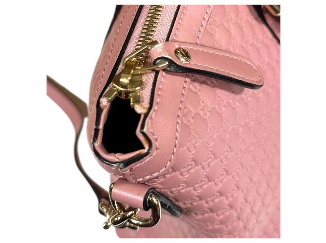 Bolso de Hombro Micro Guccissima Gucci - Cuero Rosa - vista 17