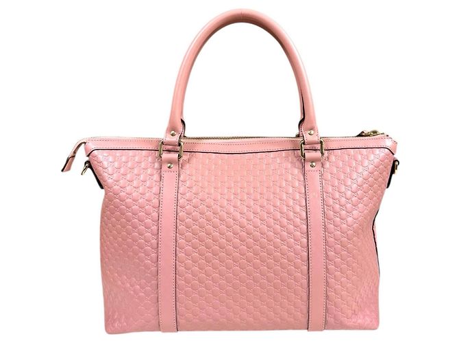 Bolso de Hombro Micro Guccissima Gucci - Cuero Rosa - vista 3