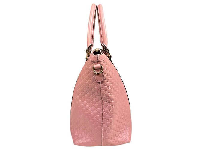 Bolso de Hombro Micro Guccissima Gucci - Cuero Rosa - vista 4