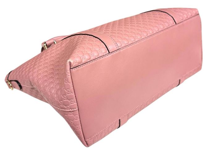 Bolso de Hombro Micro Guccissima Gucci - Cuero Rosa - vista 6