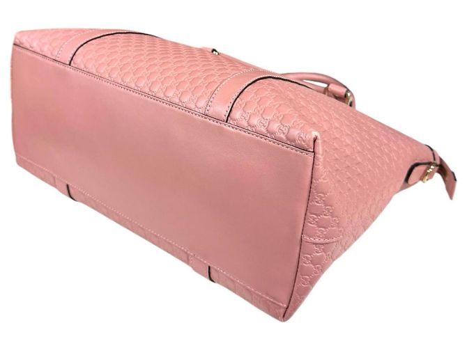 Bolso de Hombro Micro Guccissima Gucci - Cuero Rosa - vista 7