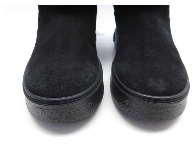 NEW LOUIS VUITTON SNOWDROP 1A95D5 41 BLACK ANKLE BOOTS - view 4