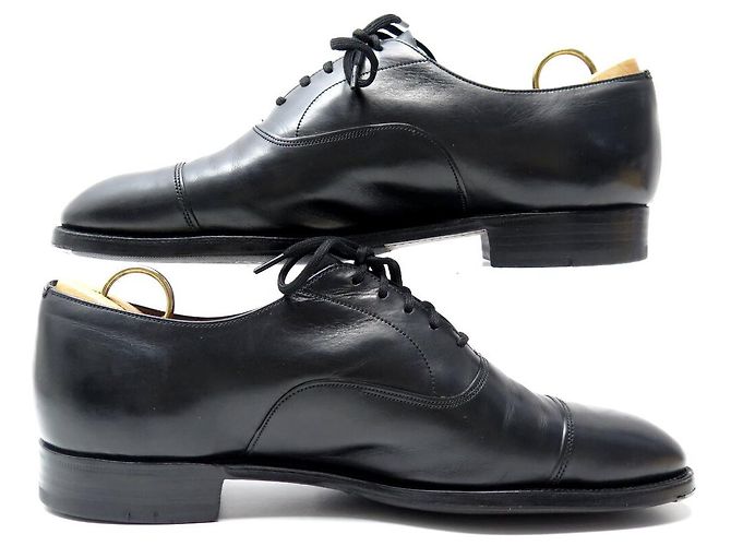 SCARPE OXFORD CHURCH'S CONSUL 173 EEB003 6F 40 IN PELLE NERA - vista 2