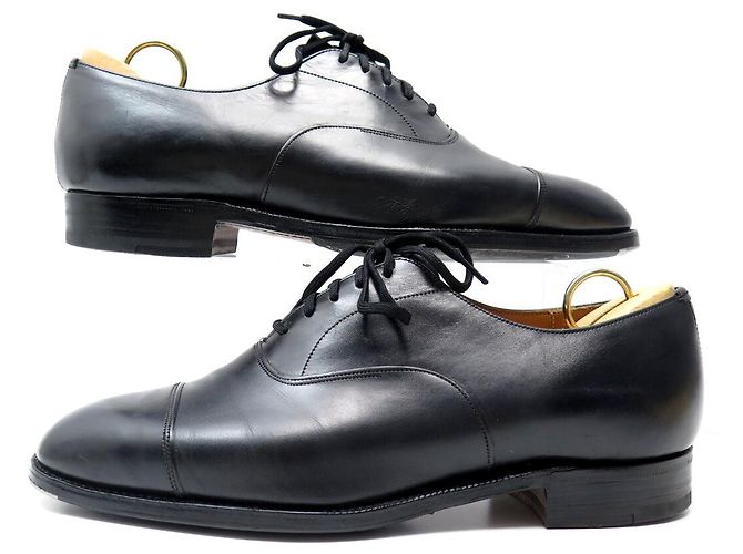 SCARPE OXFORD CHURCH'S CONSUL 173 EEB003 6F 40 IN PELLE NERA - vista 3