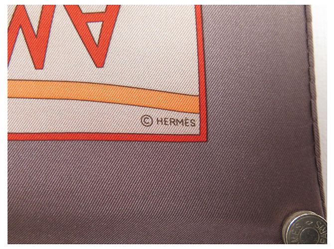 Hermès SCIALLE HERMES LE FONTI DELLA VITA RAWYLER 90 SETA BEIGE - vista 6