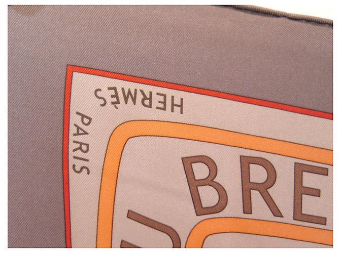 Hermès SCIALLE HERMES LE FONTI DELLA VITA RAWYLER 90 SETA BEIGE - vista 8