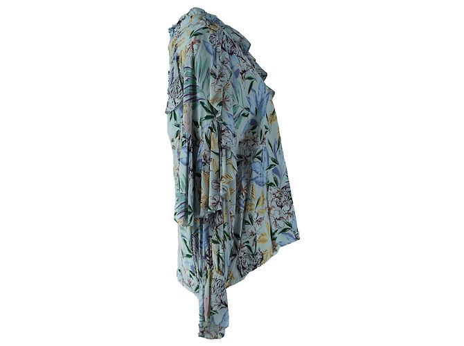 Blusa de viscosa sostenible con estampado floral blanco Maje - vista 2