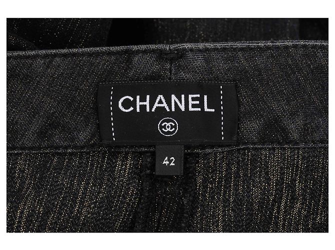 Jeans com cinto CHANEL Azul - vista 3