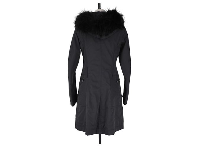 Schwarze Nylon-Winterjacke PRADA - Ansicht 3