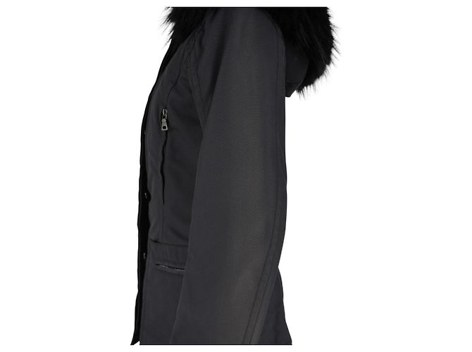 Schwarze Nylon-Winterjacke PRADA - Ansicht 4
