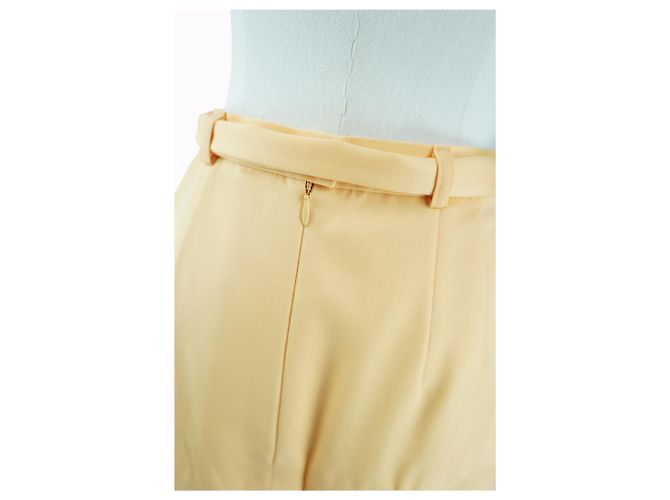 Escada Vintage Yellow Office Set Blazer with Skirt - view 10