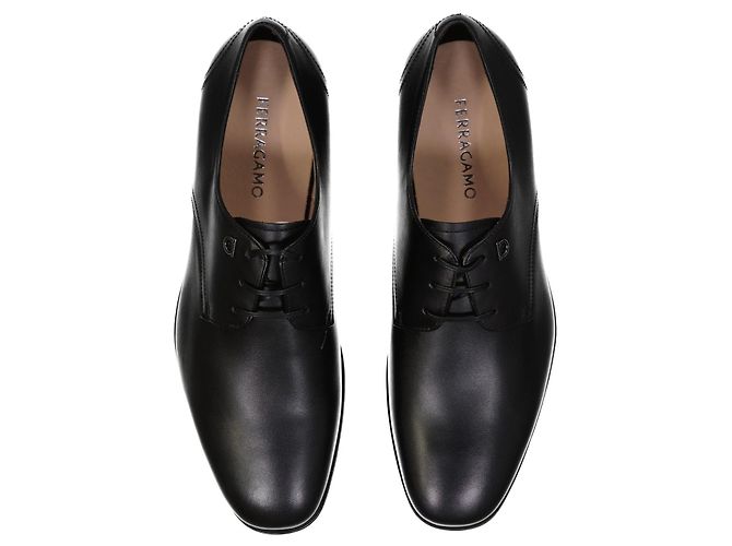 Sapatos Derby de couro Spencer da Salvatore Ferragamo - vista 4