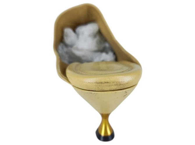 Mule in pelle Bottega Stretch di Bottega Veneta Giallo Cammello - vista 6