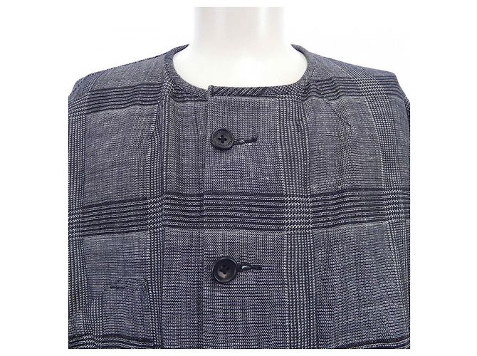 Autre Marque Chaqueta de Lana QUILP Check Castaño Negro - vista 5