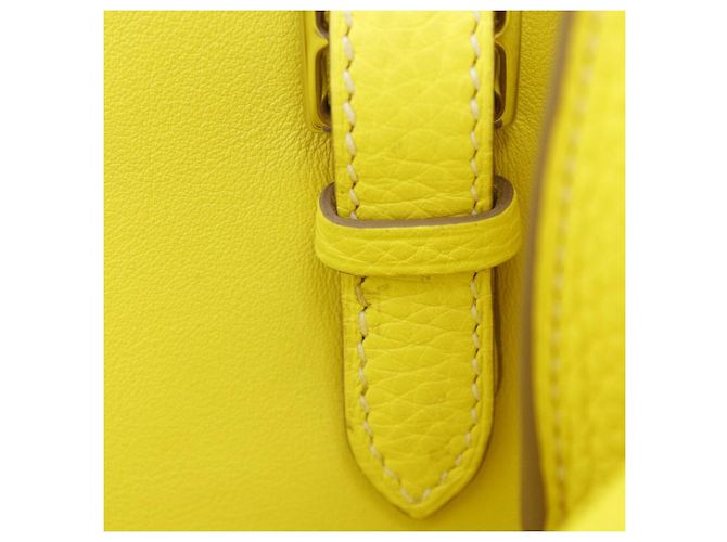 Borsa 2 in 1 Hermès Arzan 31 in Taurillon Clemence Giallo - vista 14