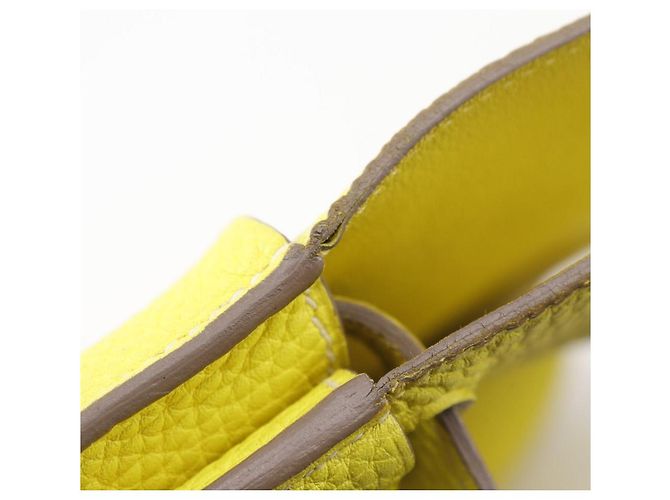 Borsa 2 in 1 Hermès Arzan 31 in Taurillon Clemence Giallo - vista 17