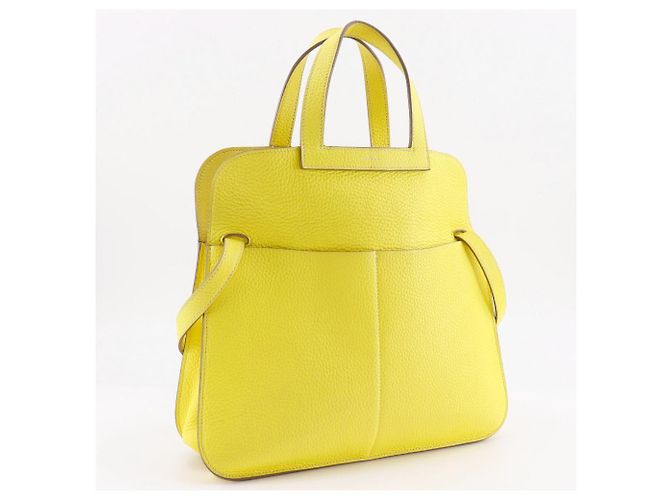 Borsa 2 in 1 Hermès Arzan 31 in Taurillon Clemence Giallo - vista 3
