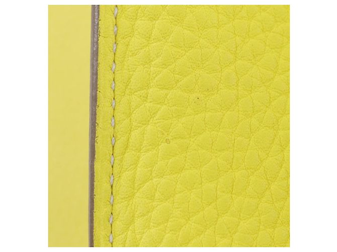 Borsa 2 in 1 Hermès Arzan 31 in Taurillon Clemence Giallo - vista 7