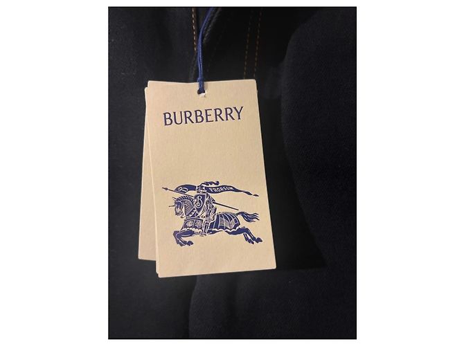 Jeans de pierna ancha de cintura alta BURBERRY Azul - vista 6
