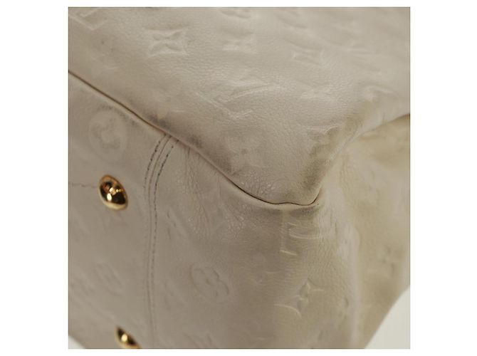 LOUIS VUITTON Borsa a Spalla Artsy MM Monogram Empreinte Bianca M93449 Auth Bianco - vista 10