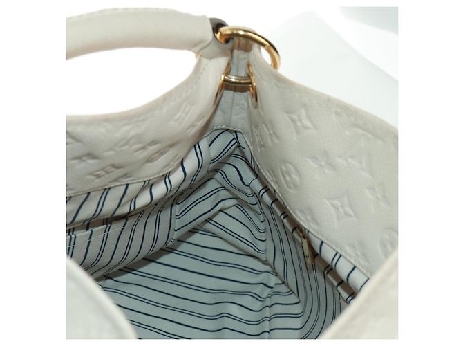 LOUIS VUITTON Borsa a Spalla Artsy MM Monogram Empreinte Bianca M93449 Auth Bianco - vista 21