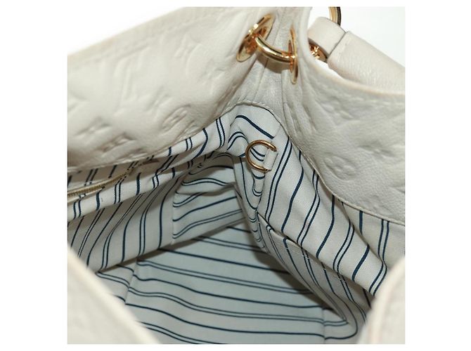 LOUIS VUITTON Borsa a Spalla Artsy MM Monogram Empreinte Bianca M93449 Auth Bianco - vista 22