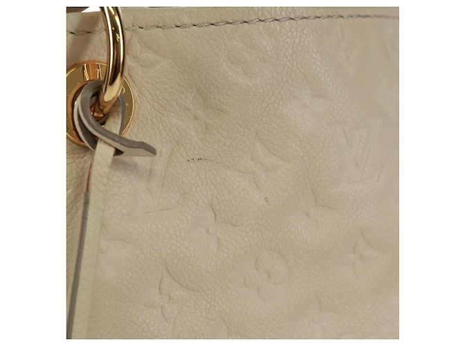 LOUIS VUITTON Borsa a Spalla Artsy MM Monogram Empreinte Bianca M93449 Auth Bianco - vista 5