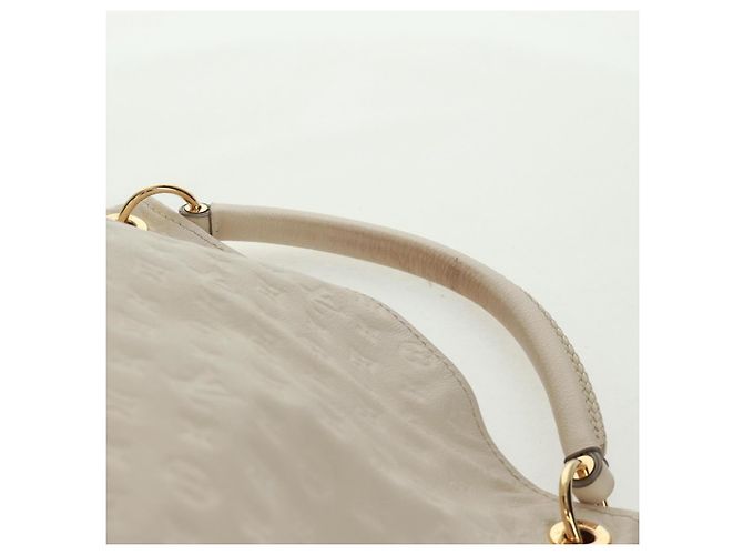 LOUIS VUITTON Borsa a Spalla Artsy MM Monogram Empreinte Bianca M93449 Auth Bianco - vista 8