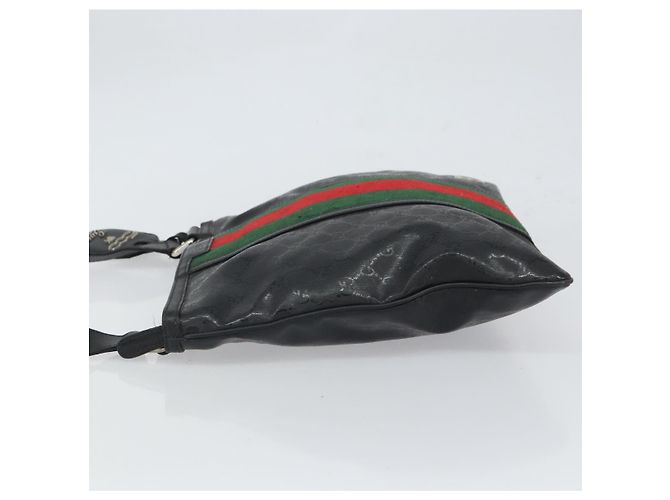 Borsa Web Sherry Line GG di GUCCI Nera Argento Rossa 269379 Auth bs32569 Nero Rosso - vista 4