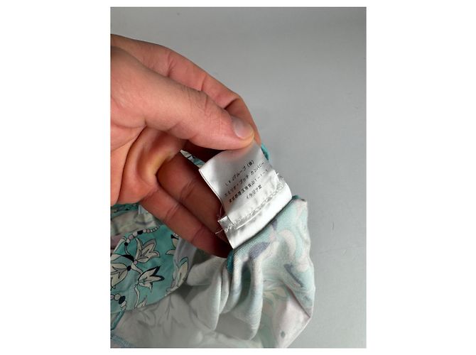 Top astratto vintage Emilio Pucci blu bianco viola Multicolore - vista 10