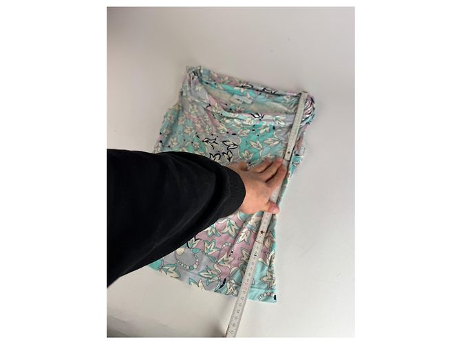 Top astratto vintage Emilio Pucci blu bianco viola Multicolore - vista 6