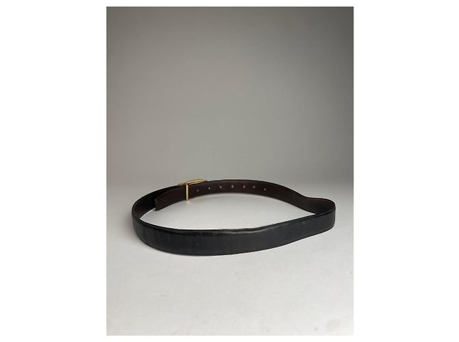 Vintage Gucci GG Ledergürtel braun - Ansicht 2