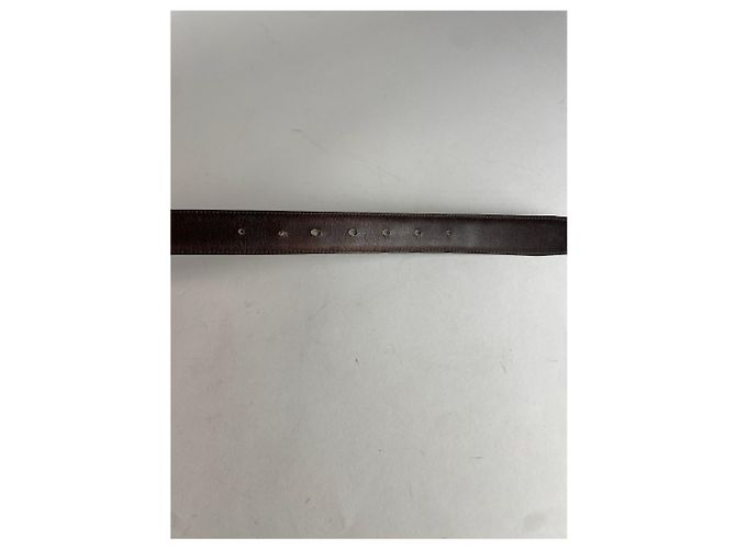 Vintage Gucci GG Ledergürtel braun - Ansicht 3