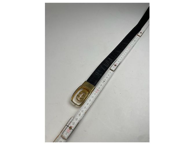 Vintage Gucci GG Ledergürtel braun - Ansicht 6