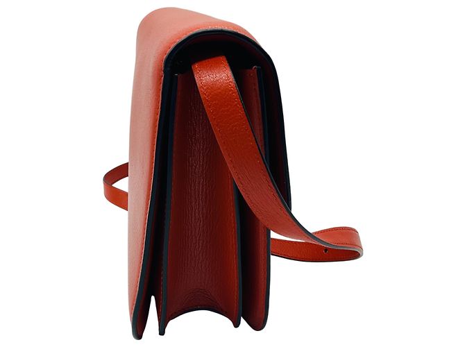 Classic Box Céline Borsa in pelle box classica Celine arancione - vista 2
