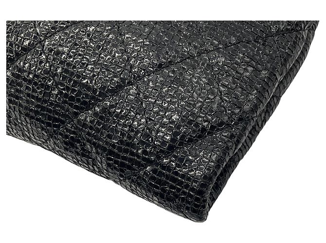 Borsa da sera in pelle di vitello nera Chanel edizione limitata Natale 2014 Nero - vista 12