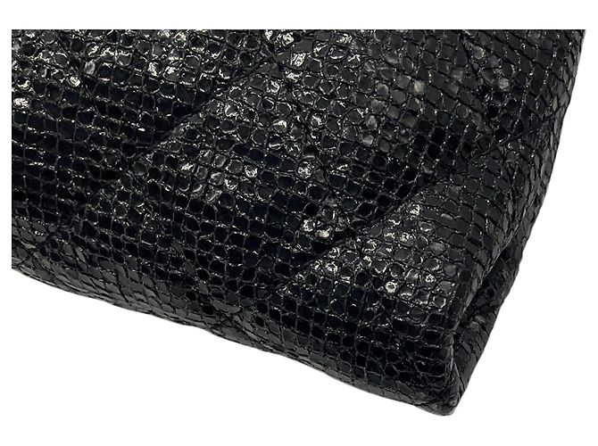Borsa da sera in pelle di vitello nera Chanel edizione limitata Natale 2014 Nero - vista 14
