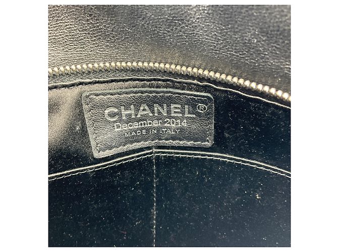 Borsa da sera in pelle di vitello nera Chanel edizione limitata Natale 2014 Nero - vista 8