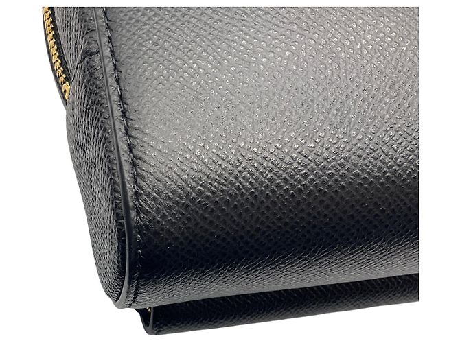Borsa a spalla Caro Double Pouch in pelle di vitello nera Christian Dior Nero - vista 8