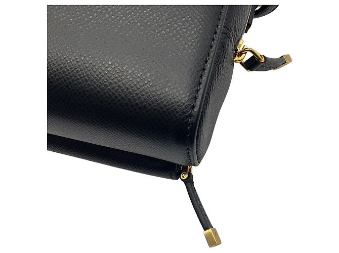 Borsa a spalla Caro Double Pouch in pelle di vitello nera Christian Dior Nero - vista 9