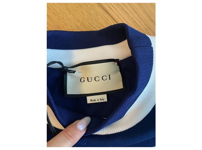 Blau-weiß gestreiftes Gucci Sommerkleid - Ansicht 3