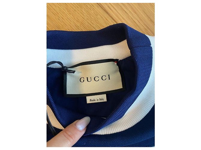 Blau-weiß gestreiftes Gucci Sommerkleid - Ansicht 5