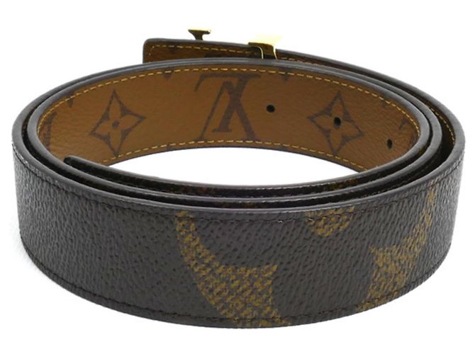 Cinturón reversible icónico Louis Vuitton de 30 mm Castaño Monograma - vista 2