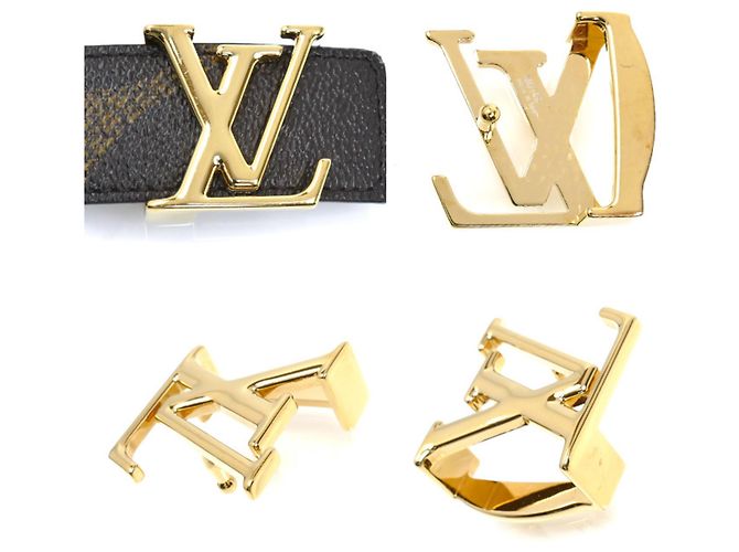 Cinturón reversible icónico Louis Vuitton de 30 mm Castaño Monograma - vista 5