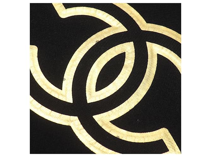 Sciarpa in cashmere nero Chanel Coco Mark - vista 5